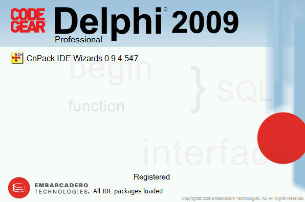 Delphi 2009 Splash